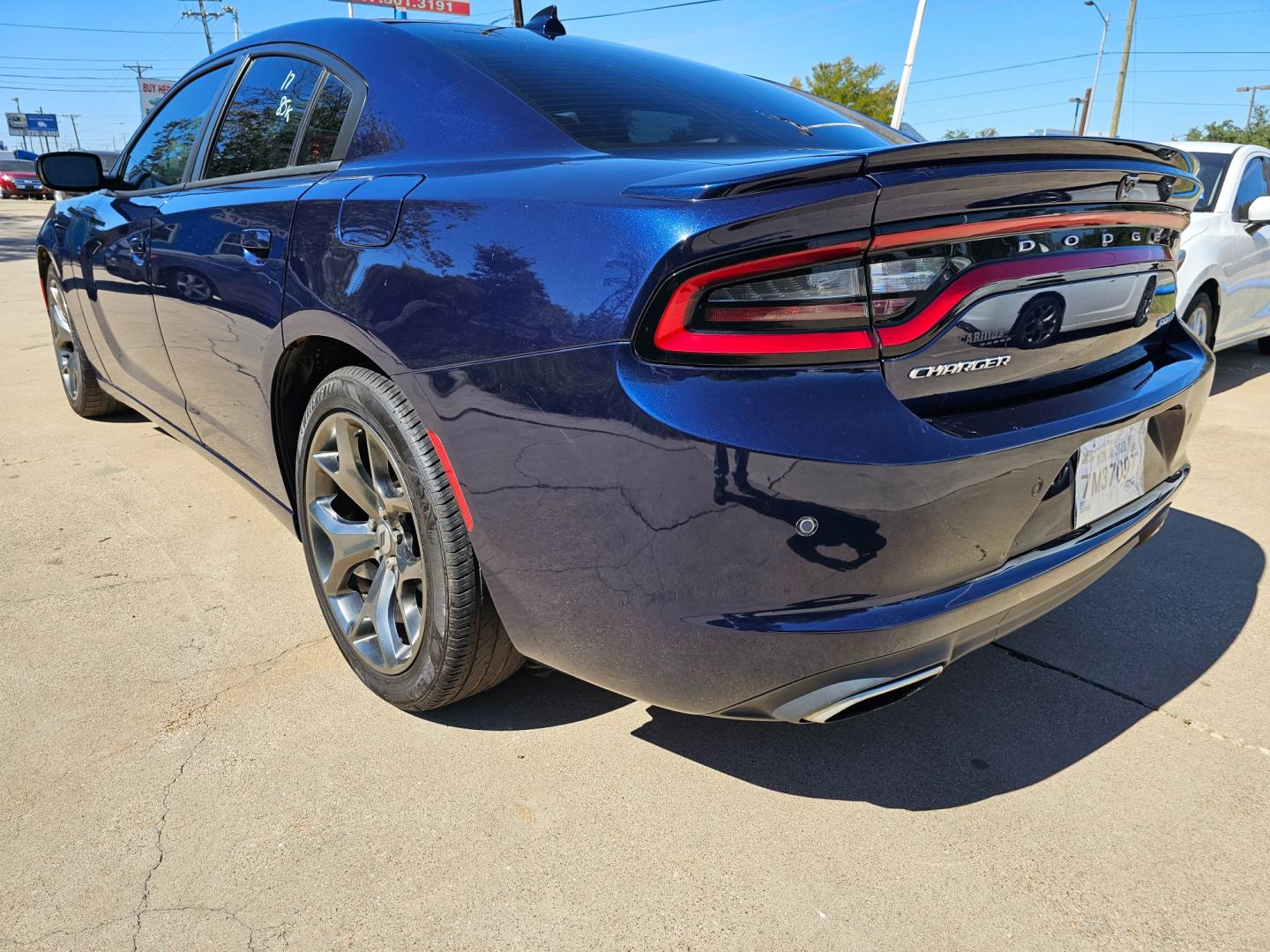 2017 Blue Dodge Charger (2C3CDXHG6HH) , located at 2020 East Division Street, Arlington, TX, 76011, (817) 801-3191, 32.742390, -97.076874 - This stunning blue Dodge Charger is available to anyone, today! Premiere Buy Here Pay Here with NO Credit Check (score) at 2020 East Division Street, Arlington, Texas, located in the center of the Dallas/Fort Worth metro area. For in-house financing in Lancaster, Waxahachie, Cleburne, Sherman, D - Photo#4